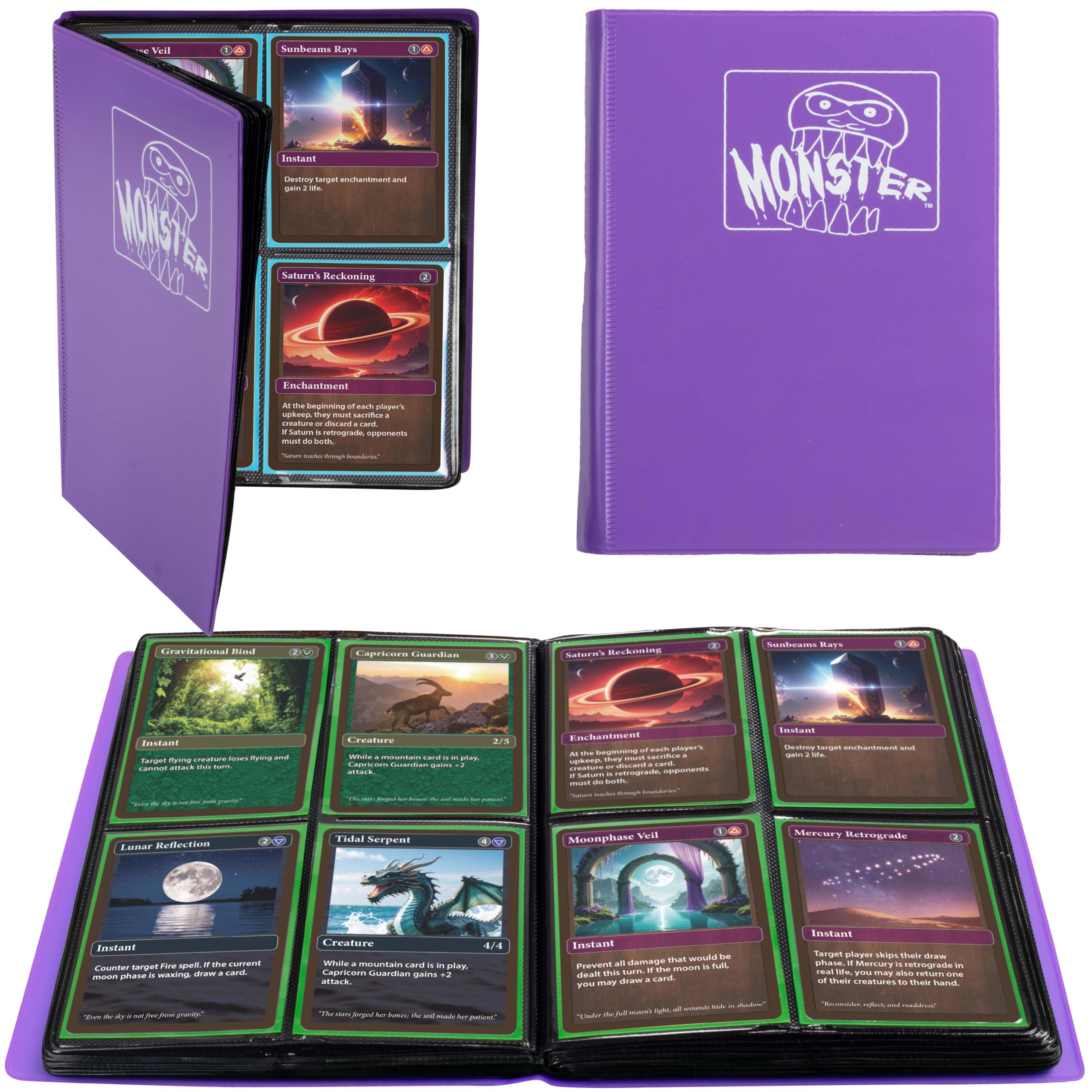 Amazon.com: The Original Monster Trading Card Album - 20 Side